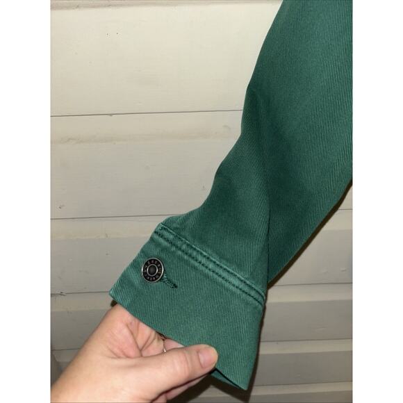 Saltwater Luxe 100% Cotton Long Sleeve Denim Shirt Jacket Shacket Size M - Picture 6 of 9